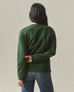 Women's Midweight Crewneck - Green Moss